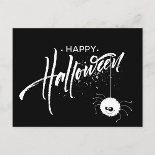 Postal Feliz Halloween Araña 