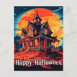 Postal Feliz Halloween | Atrapada casa