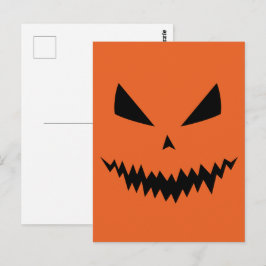 Postal Feliz Halloween Calabaza Jack O'Lantern espeluznan