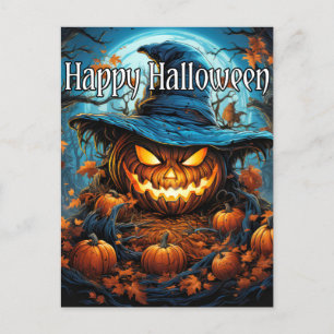 Postal Feliz Halloween   Calabaza siniestra