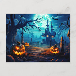 Postal Feliz Halloween | Cementerio de Hauned