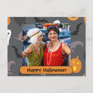 Postal Feliz Halloween con foto y caja de texto Personali