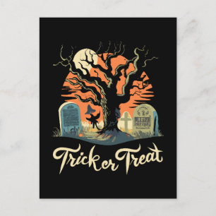 Postal Feliz Halloween de tu divertido cementerio!
