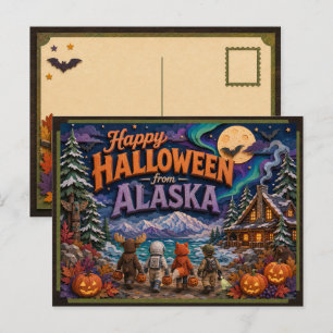 Postal Feliz Halloween desde Alaska Kids 