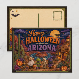 Postal Feliz Halloween desde Arizona Kids