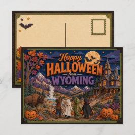 Postal Feliz Halloween desde Wyoming Kids
