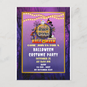 Postal Feliz Halloween Es la Celebración de la Temporada 