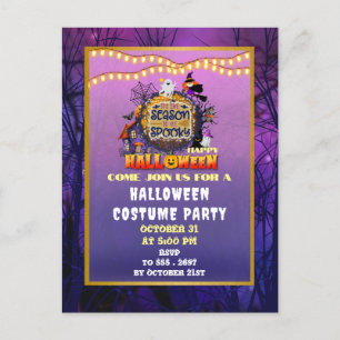 Postal Feliz Halloween Es la Celebración de la Temporada 
