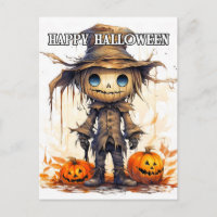 Feliz Halloween | Espantapájaros de trapo adorable