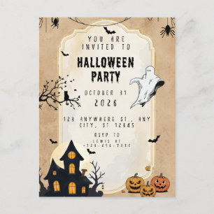 Postal Feliz Halloween familia Sanderson 