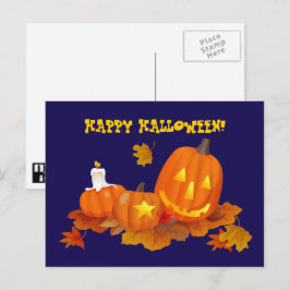 Postal ¡Feliz Halloween! Funny Jack O'Lanterns