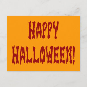 Postal Feliz Halloween Gore Textos