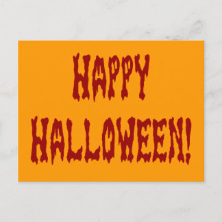 Postal Feliz Halloween Gore Textos