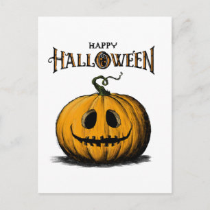 Postal Feliz Halloween Jack O'Lantern Adulto Camiseta Nar