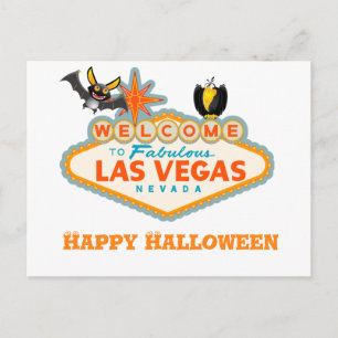 Postal Feliz Halloween Las Vegas Style