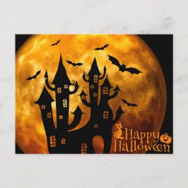 Postal Feliz Halloween (luna llena)