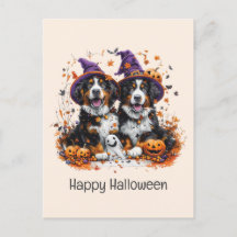Feliz Halloween Perros de Montaña Berneses