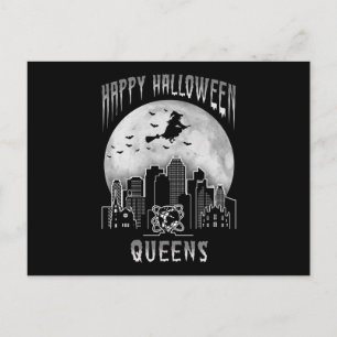 Postal Feliz Halloween Queens Nueva York