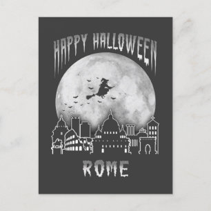 Postal Feliz Halloween Roma Italia