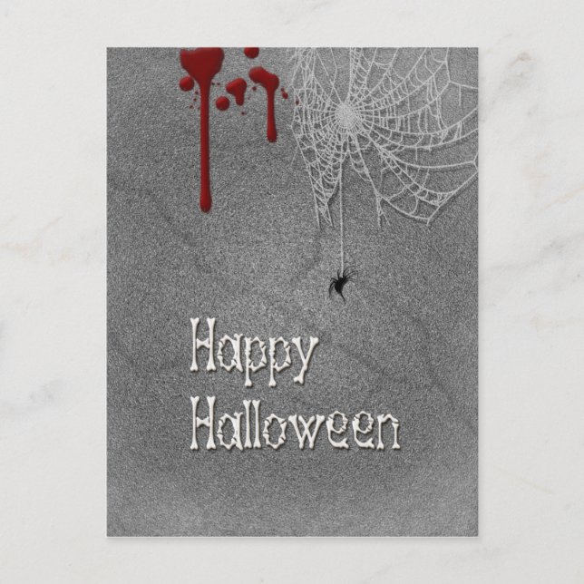 Postal Feliz Halloween Spookone Gravestone (Anverso)
