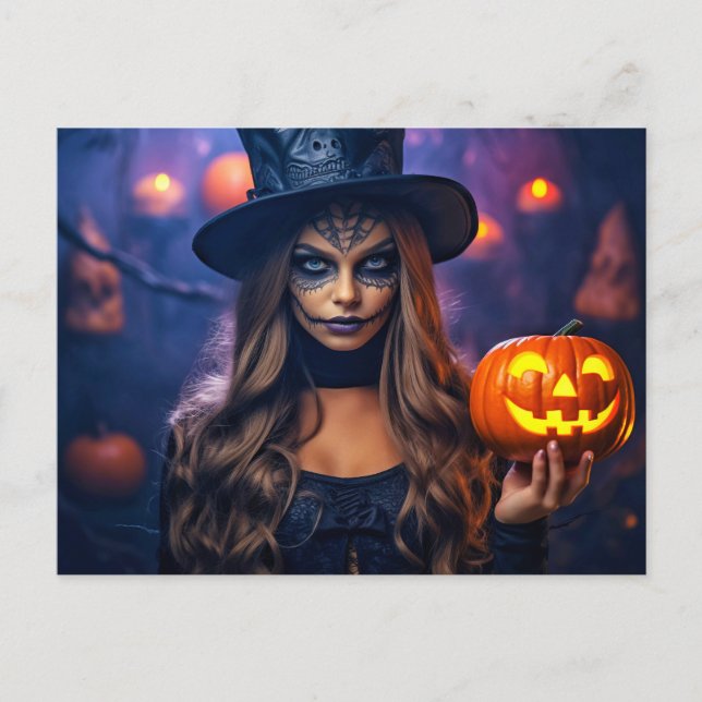 Postal Feliz Halloween | Stay Witchy (Anverso)