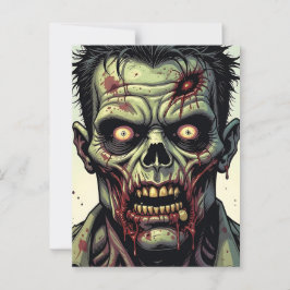 Postal Feliz Halloween | Temática zombie