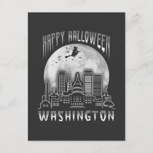 Postal Feliz Halloween Washington DC