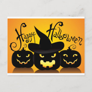 Postal Feliz Halloween Witchy Poo