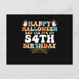 Postal Feliz Halloween Y Sí Cumplo 54