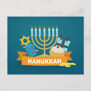 Postal Feliz Hanukkah
