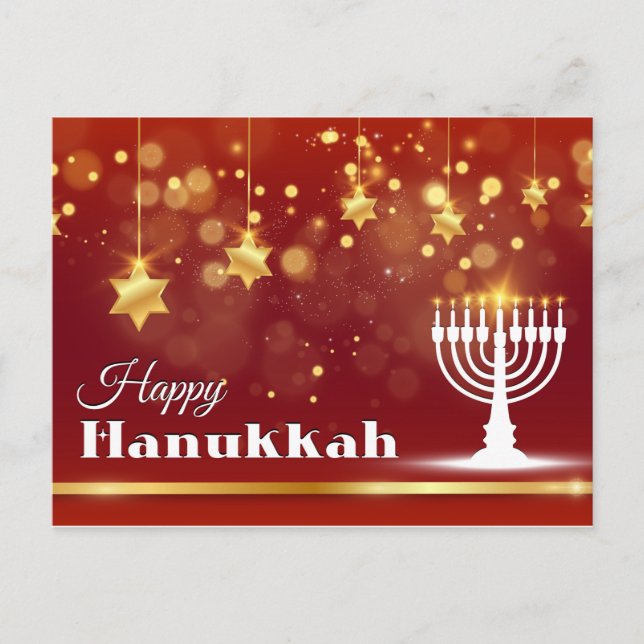 Postal Feliz Hanukkah (Anverso)