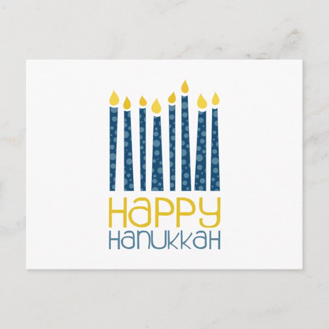Postal Feliz Hanukkah (Anverso)