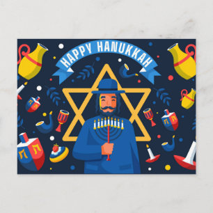 Postal Feliz Hanukkah