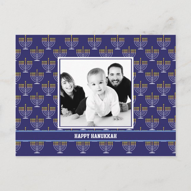 Postal 🕎 Feliz Hanukkah, foto propia, personalizable (Anverso)