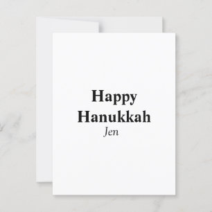 Postal Feliz Hanukkah tu nombre imagen de texto editable