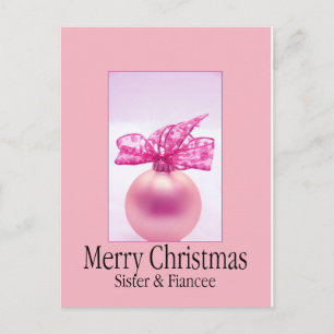 Postal Feliz Hermana y Fiancee de los Holigays