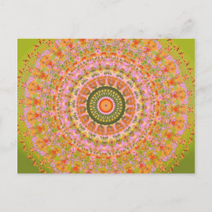 Postal Feliz Hippy Mandala