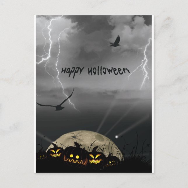 Postal Feliz Holloween (Anverso)