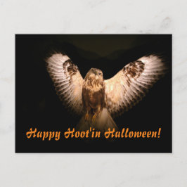 Postal Feliz Hoot'in Halloween