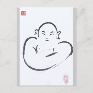 Postal Feliz Hotei Buddha