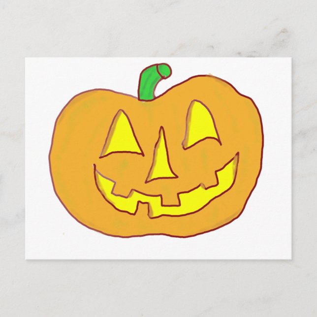 Postal Feliz Jack O'Lantern (Anverso)