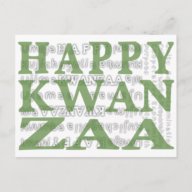 Postal Feliz Kwanzaa (Anverso)