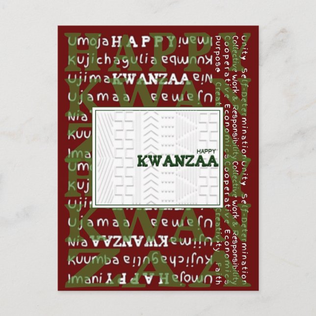 Postal Feliz Kwanzaa (Anverso)