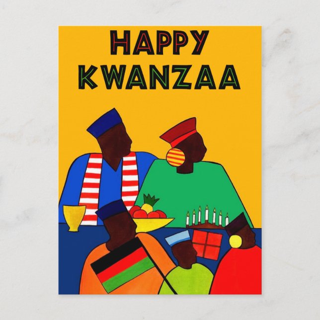 Postal Feliz Kwanzaa (Anverso)