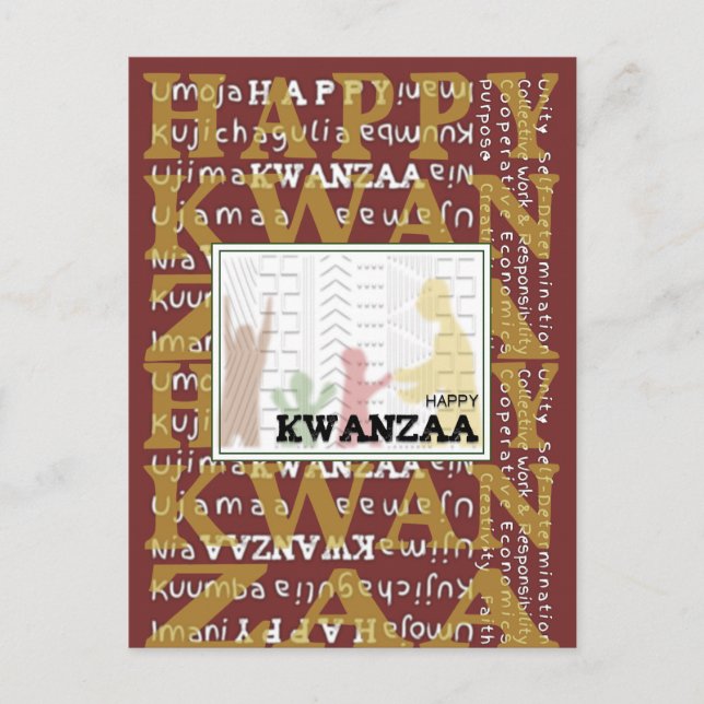 Postal Feliz Kwanzaa (Anverso)