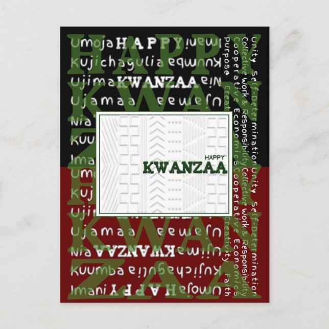 Postal Feliz Kwanzaa (Anverso)