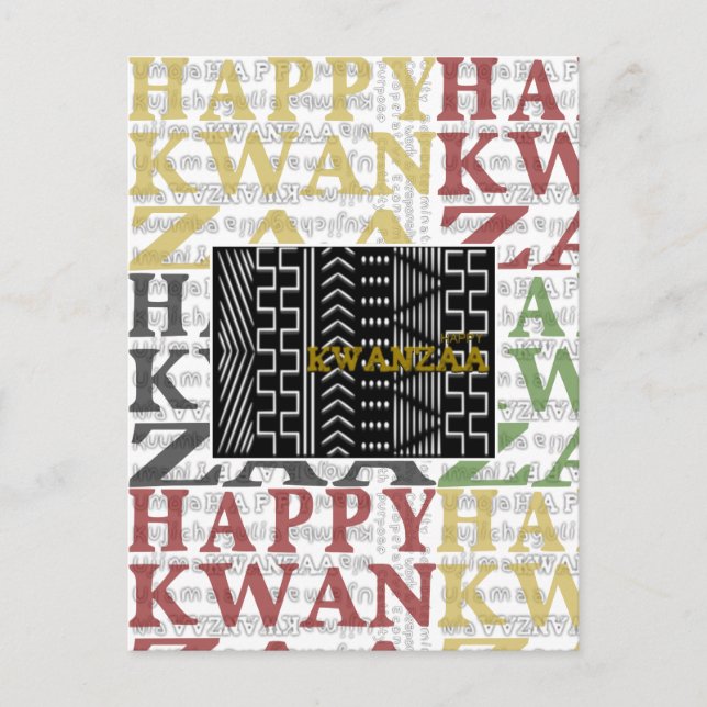 Postal Feliz Kwanzaa (Anverso)