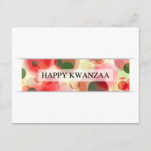 Postal feliz kwanzaa (bokeh)