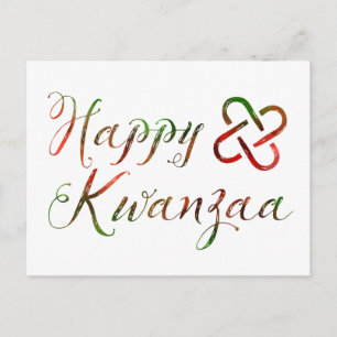 Postal Feliz Kwanzaa Bokeh Umoja