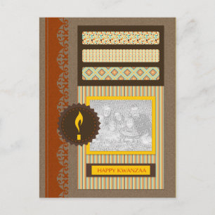 Postal feliz kwanzaa (libro de recortes)